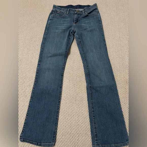 Wrangler Q-Baby Bootcut Jeans No Gap Waistband – Size5/6 X34 - Picture 2 of 9